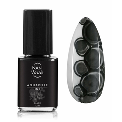 Dekorativni lak za nohte Aquarelle INK NANI 12 ml – Black