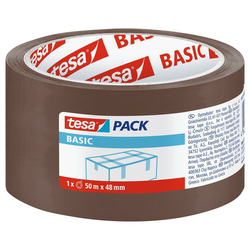 Tesa BASIC trak, embalaža, lepilo, rjava, 48 mm, L-50m