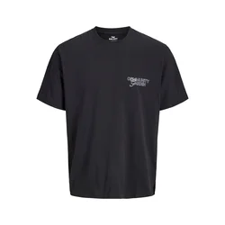JACK & JONES Majica rumena / pitaja / črna / bela