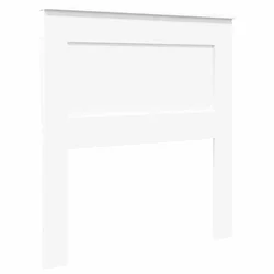 Vidaxl Vzglavje z vzglavjem Bela 80 cm Konstruiran les