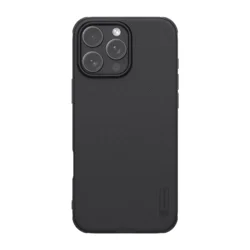 Maska za telefon Nillkin Super Frosted Shield Pro Magnetic za iPhone 16 Pro (bez otvora za logo), Crna