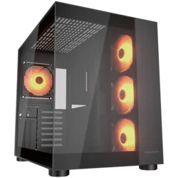 COUGAR FV150 RGB PC Case, Mid tower, Black - CGR-5KA1B-RGB