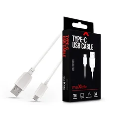 Maxlife kabl (USB-USB-C) 1m 3A beli ( 21263 )