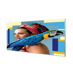 tulup.si Steklena slika Ara na rami 120x60 cm 2 obešalnika