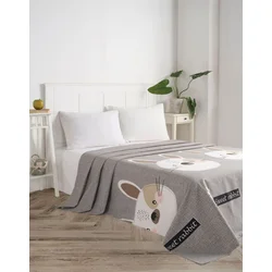 Aberto Design Double Prekrivač Tavşancik, 200x235cm, Siva