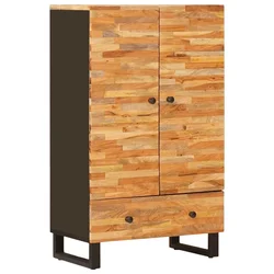 Visoki Regal za Skladištenje s pohranom Smeđa 60 x 33 x 100 cm