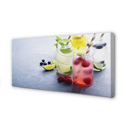 tulup.si Slika na platnu Cocktail maline apno limone 140x70 cm