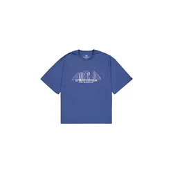 ALPHA INDUSTRIES Majica Studio Edition Vibe temno liila/bela