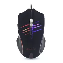 BANDA Gejmerski miš RGB P1, Žičani, Crni