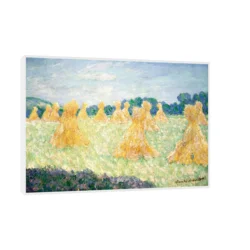 Canvas Slika na platnu The Young Ladies of Giverny, Claude Monet, Sa ramom, 150 x 100 cm, Beli