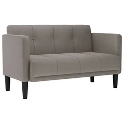 Vidaxl Dvosed taupe 111 cm blago