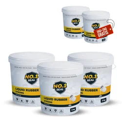 No.1 Seal Tečna guma Bela Strong do 10m2, 5kg, 5 komada, Bela