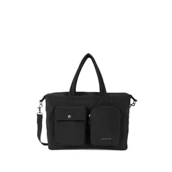 LANCASTER Paris Ročna torbica Lancaster Sac a main bowling Zippé Basic Pocket Noir črna