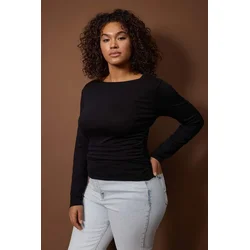 Trendyol Curve Ženska bluza Tbbaw26Af00121, Crna