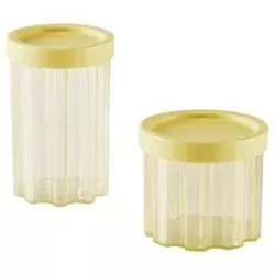 SPJUTLILJA Set tegli s poklopcem, 2 kom., svetložuta