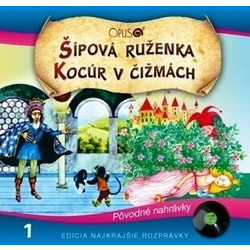 Najkrajšie Rozprávky Šípová Ruženka/Kocúr v čižmách (CD)