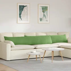 Jastučići za sofu 2 pcs Svijetlo zelena 200 x 40 cm