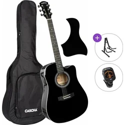 Cascha CGA100BK Standard SET Black Akustična kitara