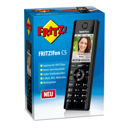 AVM bežični telefon VoIP AVM FRITZ!Fon C5 telefoniranje slobodnih ruku, baby monitor, priključak za slušalice, zaslon u boji, crne b