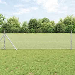 Heksagonalna ograda Srebrno 0,6 x 25 m Pocinčani čelik