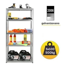 KD Polica Metal-metal 180x90x40cm 5x100kg