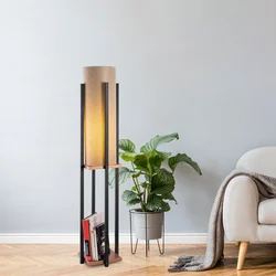 Aberto Design Podna lampa 7128, 130 cm, IP20, 1 x E27, 400 cm Kabl, Crna