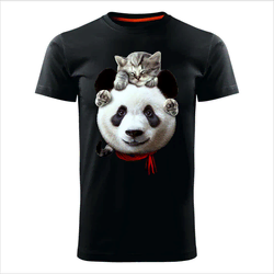 MAJICE BRE Muška majica PANDA 01 crna