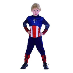 Dječji kostim Kapetana Amerike - S