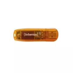 INTENSO USB Flash drive 64GB Hi-Speed USB 2.0 USB2.0-64GB/Rainbow Rainbow Line orange