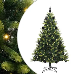 Umjetno rasklopivo božićno drvce 150 LED-a Zelena 150 cm