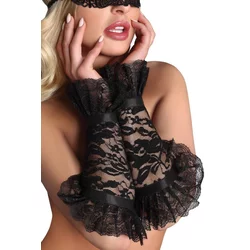 Ženski erotski set LivCo Corsetti Fashion LivCo_Corsetti_Fashion_Gloves_Gloves_Model_13_Black