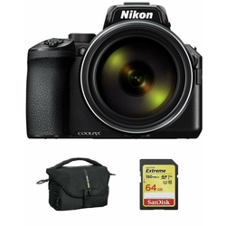 Nikon Coolpix P950, črn + SDHC 64GB + Vanguard torba