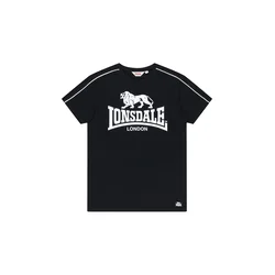 Lonsdale London Majica Ruislip črna/bela