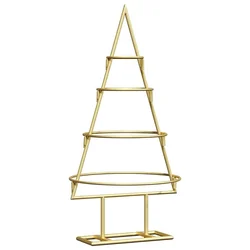 Metalna božićna jelka Zlatno 60 cm Čelik s praškastim premazom