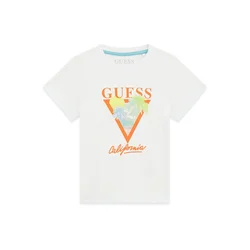 Guess Majica N6GI10 K8HM4 Bela Regular Fit