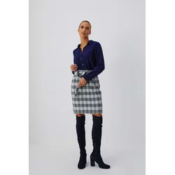 Pencil skirt with belt