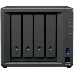 Synology DiskStation DS925+ Tower, 4-Bays 3.5 SATA HDD SSD, 2 x M.2 2280 NVMe SSD slot, CPU AMD Ryzen V1500B 4-core 2.2 GHz, 4 GB DDR4 ECC