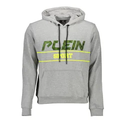 PLEIN SPORT SWEATSHIRT WITHOUT ZIP MAN GRAY