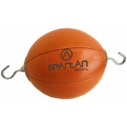 SPARTAN usnjena hitra žoga z dvojnim vpetjem + 2x gumijasta vrv