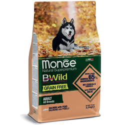 Monge BWild Grain Free Dog All Breeds Adult Salmon With Peas - 12 kg
