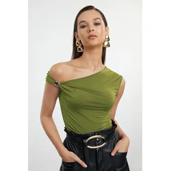Trendyol Milla Ženska bluza Tprss24Bz00007, MaslinastoZelena