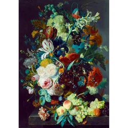 Jan Van Huysum - Still Life with Flowers and Fruit 1715