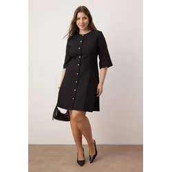 Trendyol Curve Ženska haljina Tbbaw26Ah00068, Crna