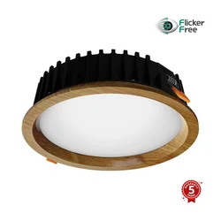 APLED - LED ugradna RONDO WOODLINE LED/12W/230V 4000K, prečnik 20 cm, masivni hrast
