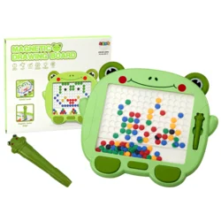 slomart LEAN TOYS Magneta tabla Žabica, zelena, z risalom