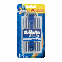 Gillette Blue3 Hybrid aparat za brijanje s 8 rezervnih glava 1 kom