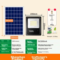 Intelamp Solarna baštenska lampa, 1200lm