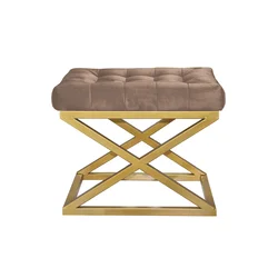 Atelier del Sofa Tabure 50x42x40cm, Zlatno-Braon