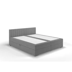 Mömax Boxspring Postelja Alora, Metino Siva, 140x200