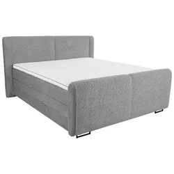 Livetastic BOXSPRING POSTELJA 180 cm  x 200 cm , tekstil siva